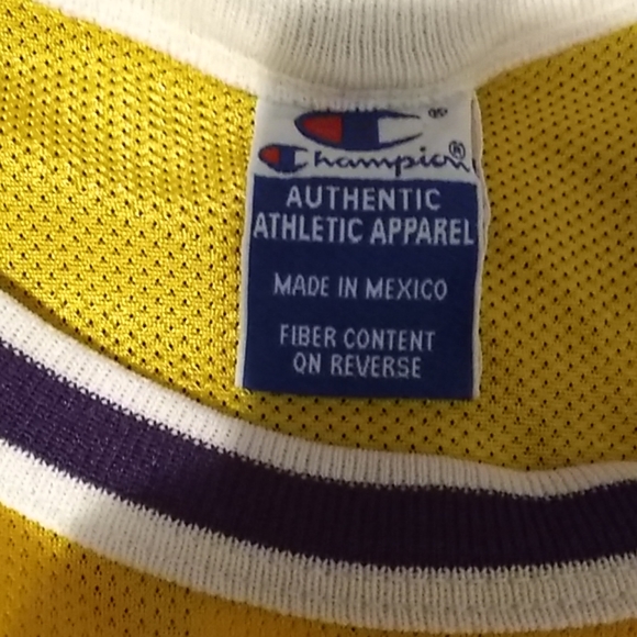 KOBE BRYANT #8 L.A. LAKERS CHAMPION JERSEY XL - Picture 7 of 8